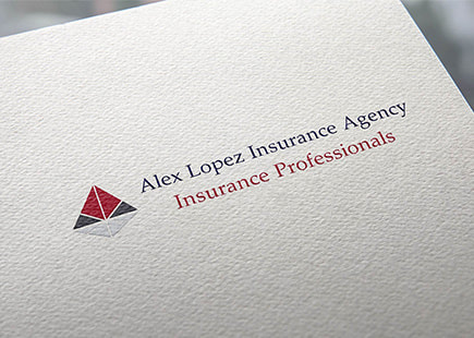 Alex Lopez Insurance Agency logo printed on a paper